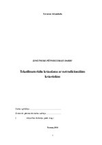 Referāts 'Tekstilmateriālu krāsošana ar netradicionālām krāsvielām', 1.