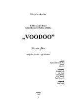 Biznesa plāns 'Biznesa plāns SMF "Voodoo"', 1.