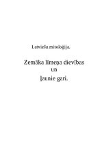 Referāts 'Zemāka līmeņa dievības un ļaunie gari', 1.