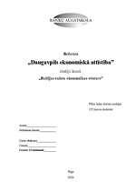 Referāts 'Daugavpils ekonomiskā attīstība', 1.