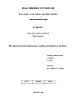 Referāts 'Trīs galvenās metodes pašorganizētu sarakstu izveidošanai un lietošanai', 1.