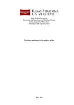 Prakses atskaite 'Pacienta perioperatīvās aprūpes plāns', 1.