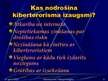 Prezentācija 'Kiberterorisms (terorisms virtuālajā vidē)', 9.