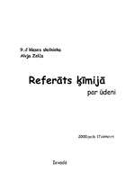 Referāts 'Ūdens', 2.