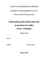 Diplomdarbs 'Vidusskolēnu profesionālās pilnveides programma kā studiju izvēles veicinātāja', 1.