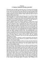 Eseja 'Is Voluntary Euthanasia Morally Permissible?', 1.