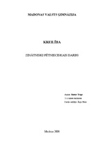 Referāts 'Kreilība', 1.