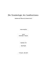 Referāts 'Terminologie des Landtourismus', 1.