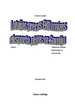 Referāts 'Eksporta plāns', 1.