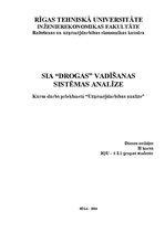 Referāts 'AS "Drogas" uzņēmējdarbības vadīšanas sistēmas analīze', 1.