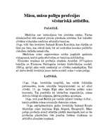 Eseja 'Māsu, māsu palīgu profesijas vēsturiskā attīstība', 1.