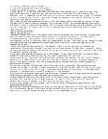 Eseja 'My Story of September 11th Paper', 1.