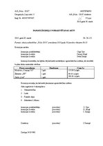 Paraugs 'Pamatlīdzekļu norakstīšanas akts', 1.