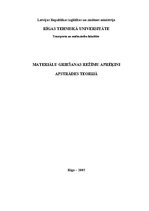 Referāts 'Materiālu griešanas režīmu aprēķini apstrādes teorijā', 1.