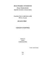 Konspekts 'Sadales loģistika', 1.