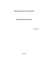 Paraugs 'Impulsveida signālu parametri', 1.