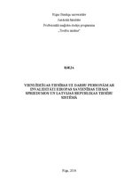 Eseja 'Vienlīdzīgas tiesības uz darbu personām ar invaliditāti Eiropas Savienības Tiesa', 1.