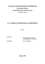 Referāts 'Z/s "Salmiņi" konkurētspējas novērtējums', 1.