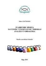 Referāts 'Svarbumbu sporta sacensību vingrinājumu tehnikas analīze un didaktika', 43.