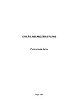 Referāts 'Civilās aizsardzības plāns viesu mājai un tās teritorijai', 1.