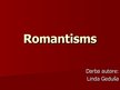 Prezentācija 'Romantisms', 1.
