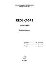 Referāts 'Reduktors', 1.