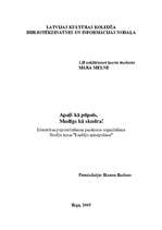 Konspekts 'Apaļš kā pūpols, mudīgs kā skudra', 1.