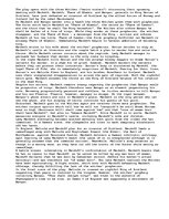 Eseja 'Synopsis of "Macbeth"', 1.