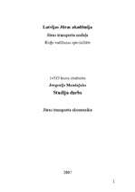 Prakses atskaite 'Jūras transporta ekonomika', 1.