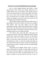 Eseja 'Velniņi - mani tuvie tēli Rūdolfa Blaumaņa daiļradē', 1.