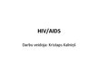 Prezentācija 'HIV/AIDS', 1.