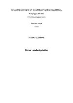 Konspekts 'Bērnu valodas īpatnības', 1.