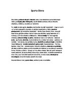Eseja 'Sporta dienas apraksts', 1.