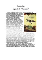 Eseja 'Inga Ābele "Paisums"', 1.