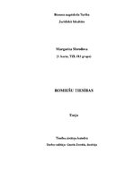 Eseja 'Romiešu tiesības', 1.