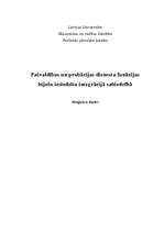 Diplomdarbs 'Pašvaldības un probācijas dienesta funkcijas bijušo ieslodzīto integrācijā sabie', 1.