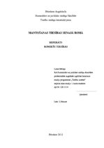 Referāts 'Mantojuma tiesības Senajā Romā', 1.