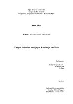 Referāts 'Eiropas Savienības nostāja par Katalonijas konfliktu', 1.