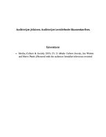 Konspekts 'Auditorijas jēdziens. Auditorijas izveidošanās likumsakarības', 1.