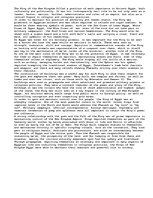 Eseja 'The Importance of the Pharaoh in New Kingdom Egyptian Society', 1.