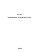 Konspekts 'Transporta uzdevumu risināšana ar modeļu palīdzību', 1.