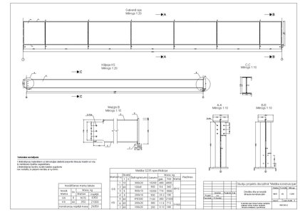 Konspekts 'Ēkas starpstāvu pārseguma nesošo tērauda konstrukcijas projekts', 42.