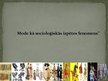 Prezentācija 'Modes socioloģija', 1.