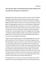 Eseja 'Most University Degrees Are Theoretical and Do not Prepare Students for the Real', 1.