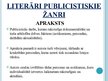 Prezentācija 'Literārā pasaka, literāri publicistiskie žanri un mazās prozas formas', 11.