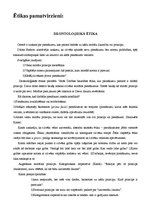 Konspekts 'Ētikas pamatteorijas', 1.