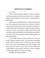 Referāts 'Motivācijas teorija', 1.