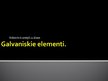 Prezentācija 'Galvaniskie elementi', 1.