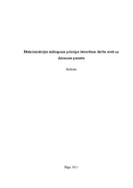 Referāts 'Diskriminācijas aizlieguma principa īstenošana darba vietā uz dzimuma pamata', 1.
