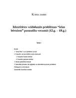 Referāts 'Identitātes veidošanās problēmas "ielas bērniem" pusaudžu vecumā (12.g.-18.g.)', 1.